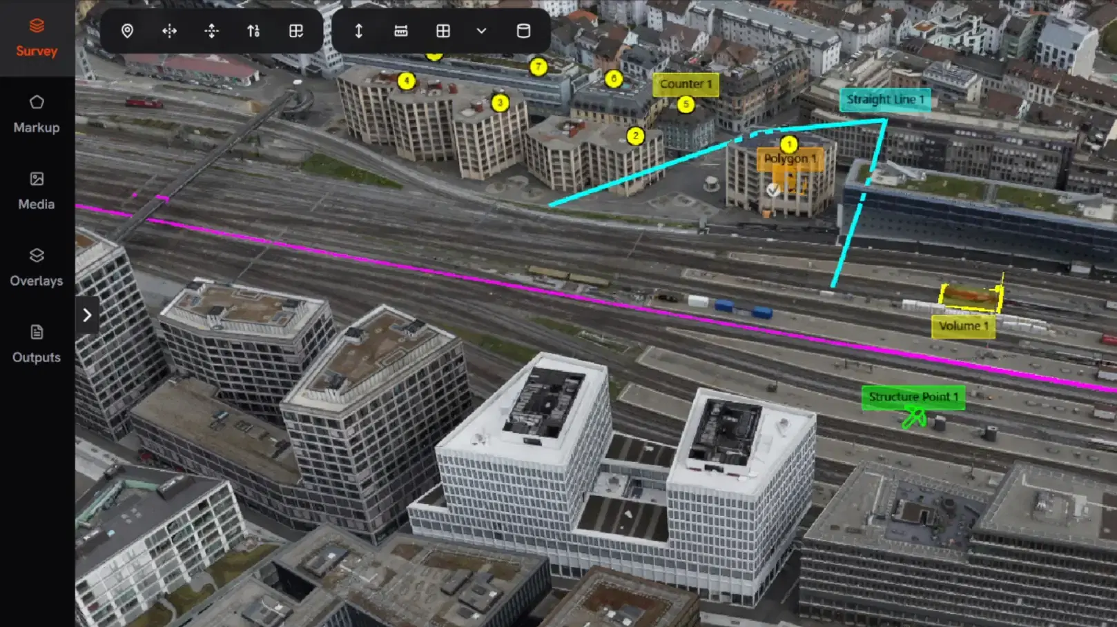 3D Textured Mesh 3D Textured Mesh - Interactive 3D models of any size ,Load complete city digital twin.